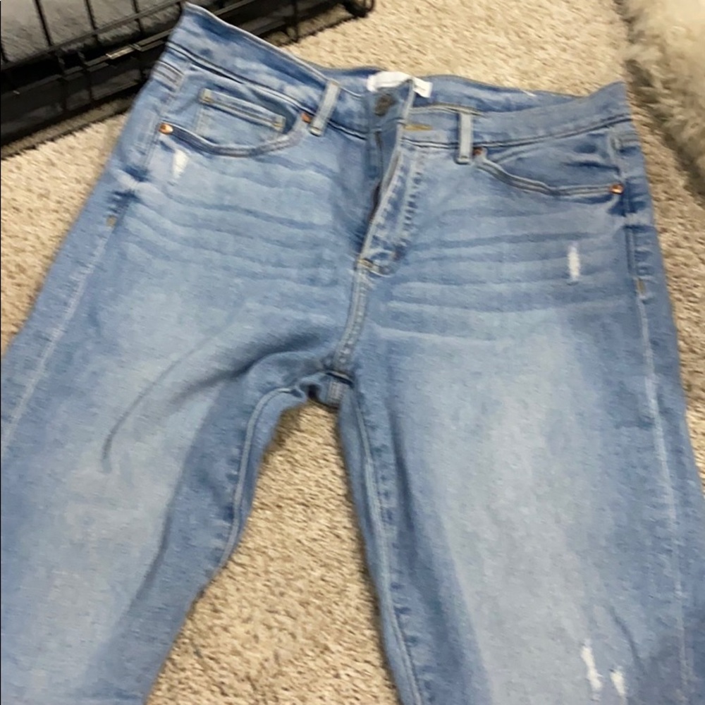 Hi rise denim jeans from loft.